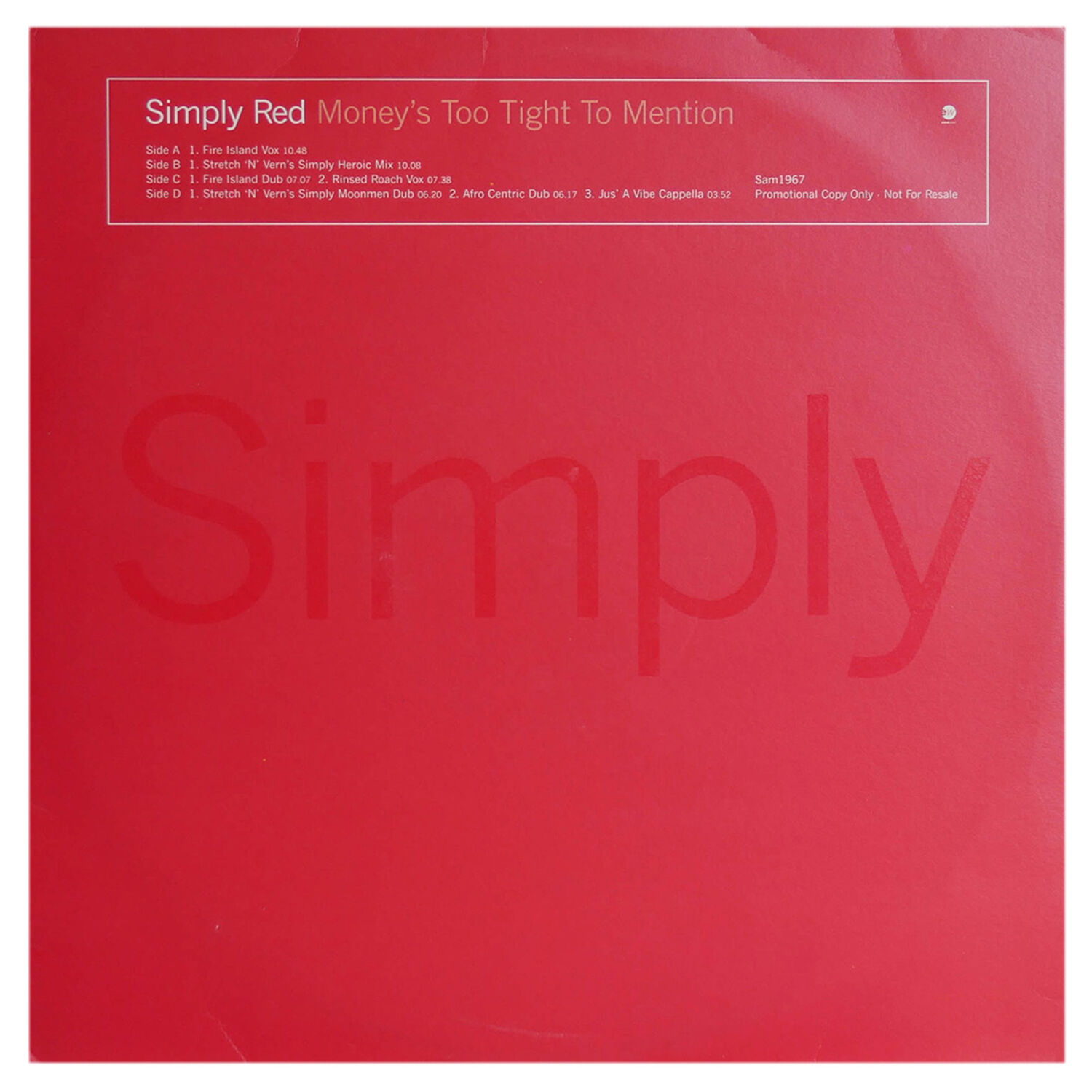 Simply Red - Money$ Too Tight (to Mention)(2lp) | 12" Maxi Single Usado image number 0.0