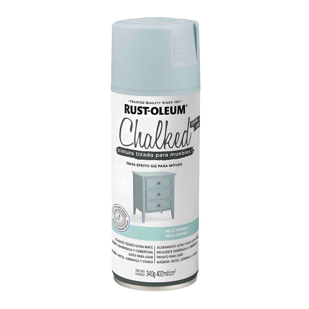 Pintura En Aerosol Chalked Tizada 340grs Azul Sereno - Rust Oleum image number 0.0