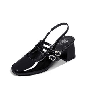 Zapato Taco Talón Descubierto Elegante Mujer Weide Yl053