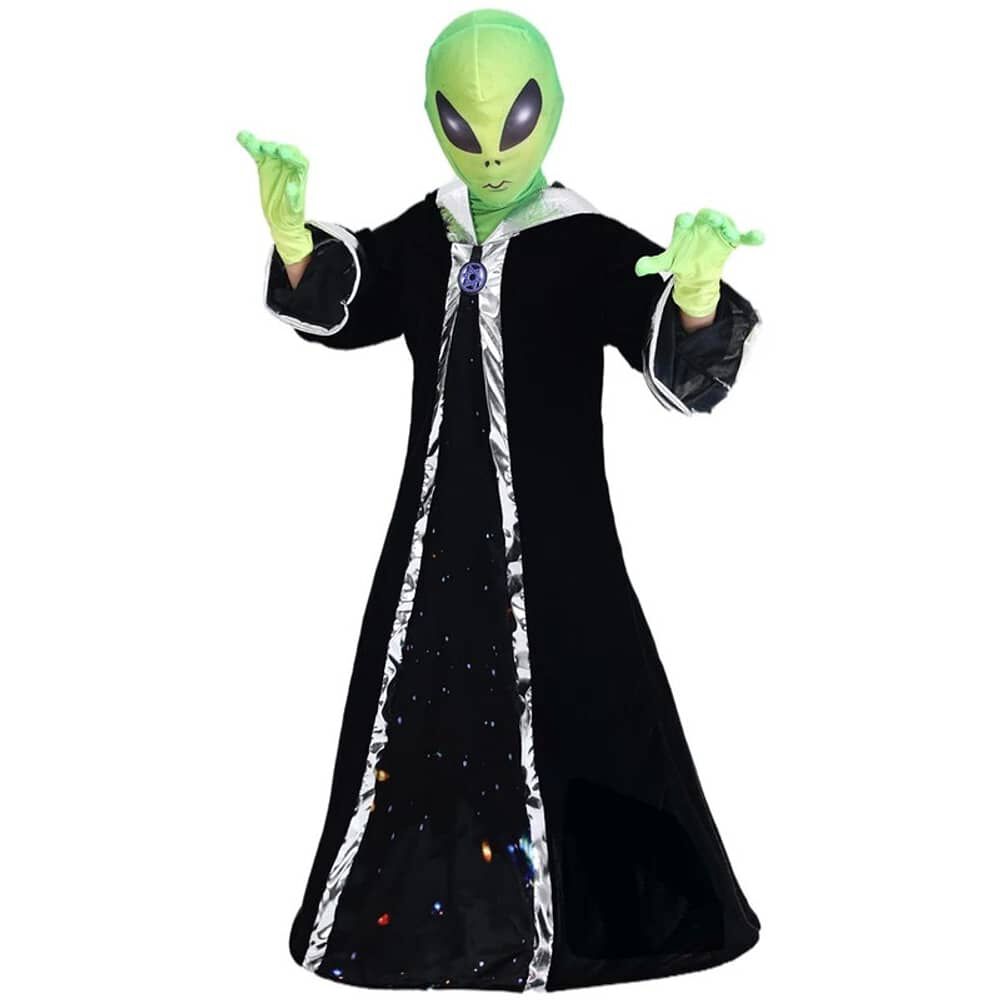 Disfraz Alien Marciano M&iacute;stico Stardy Infantil Para Ni&ntilde;os Verde Cosplay Extraterrestres Espacial Ideal Para Fiesta, Halloween image number 1.0