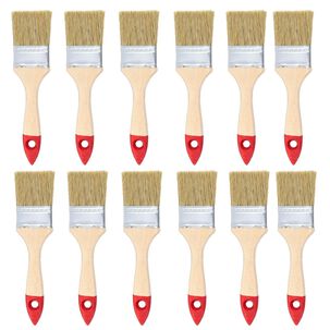 Set 12 Brochas Mango Madera 2 Pulgadas Para Pintura Pintar