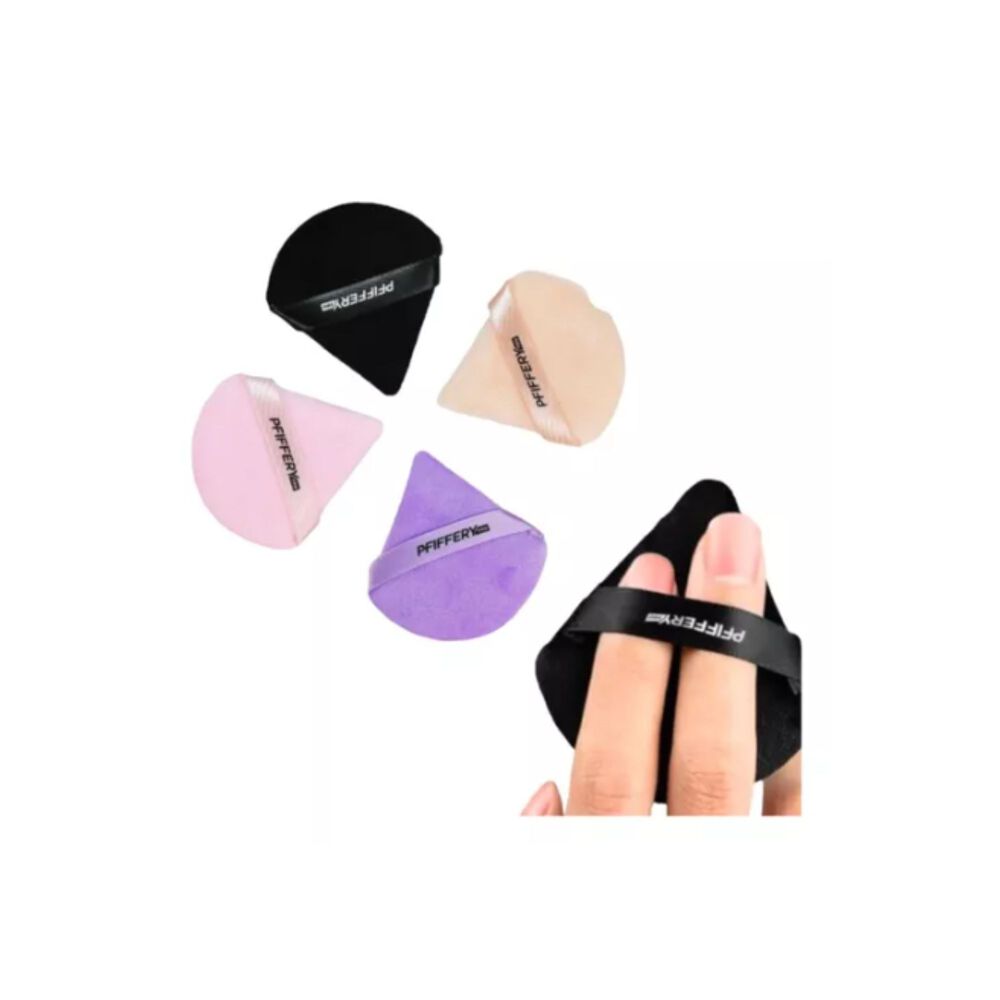 Set De 4 Esponjas Profesionales Aplicadoras De Maquillaje Tipo Borla image number 0.0