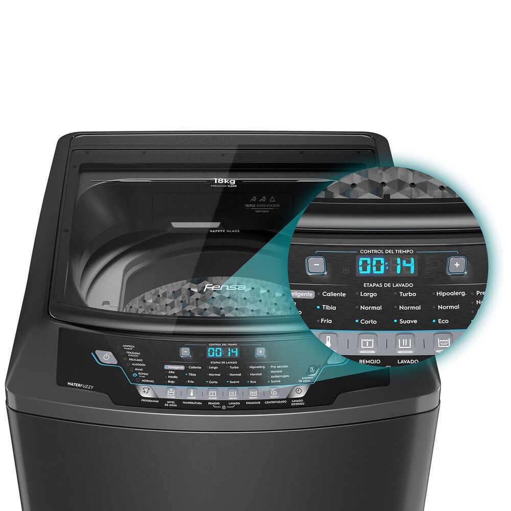 Lavadora Autom&aacute;tica 18kg Carga Superior Premium Care 18 Onix image number 6.0