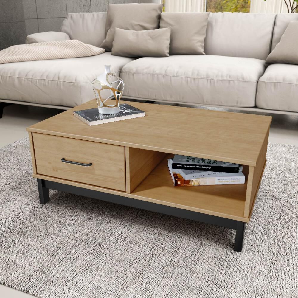 Mesa De Centro Roca Rosario 1 Cajon Roble-negro image number 2.0