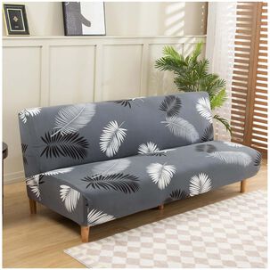 Funda De Futon Elasticado Burdeo