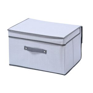 Caja Organizadora Multiuso Hogar 50x40x30 Cm Gris