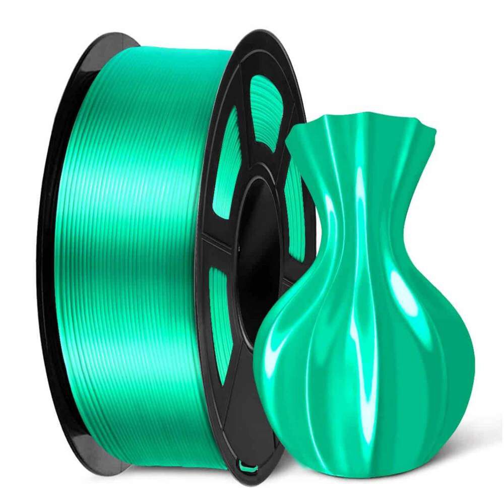 Filamento Pla Seda Verde 1kg Ppc image number 1.0