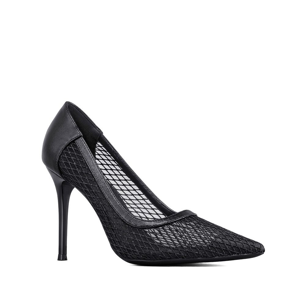 Zapato Taco Alto Elegante Malla Moda Mujer Weide Ghe36 image number 0.0