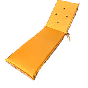Cojin Amarillo En Lona Poliester Uv Para Reposera 55 X 5 X 190 Cm