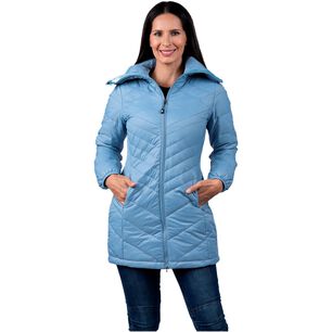 Parka Larga Peak Performance Mujer Vadstena Stone Blue