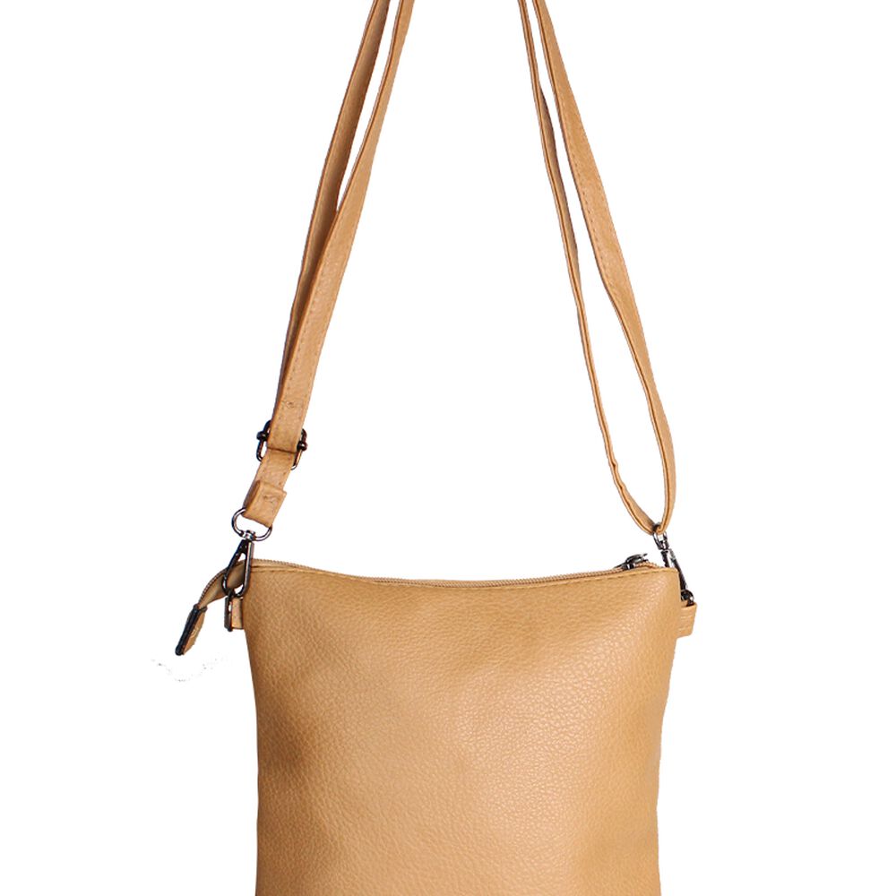 Cartera Bandolera Felicia Camel Anabella Sachi image number 2.0