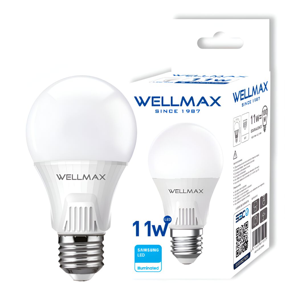 Ampolleta Led Wellmax E-27 11w Luz Fría 1050lm Led Samsung image number 0.0
