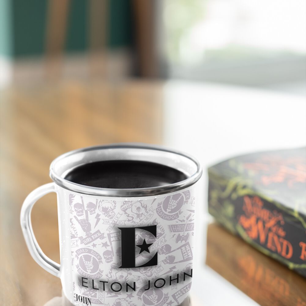 Taza Enlozada Lechera Elton Jhon Rock Musica image number 2.0
