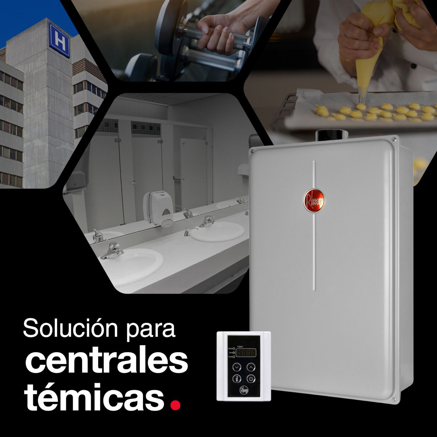 Calefont 28 Litros Gas Natural Tiro Forzado Rheem image number 5.0