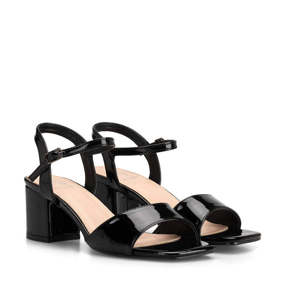 Sandalia Casual Taco Negra Mujer Weide Gh79 image number 2.0