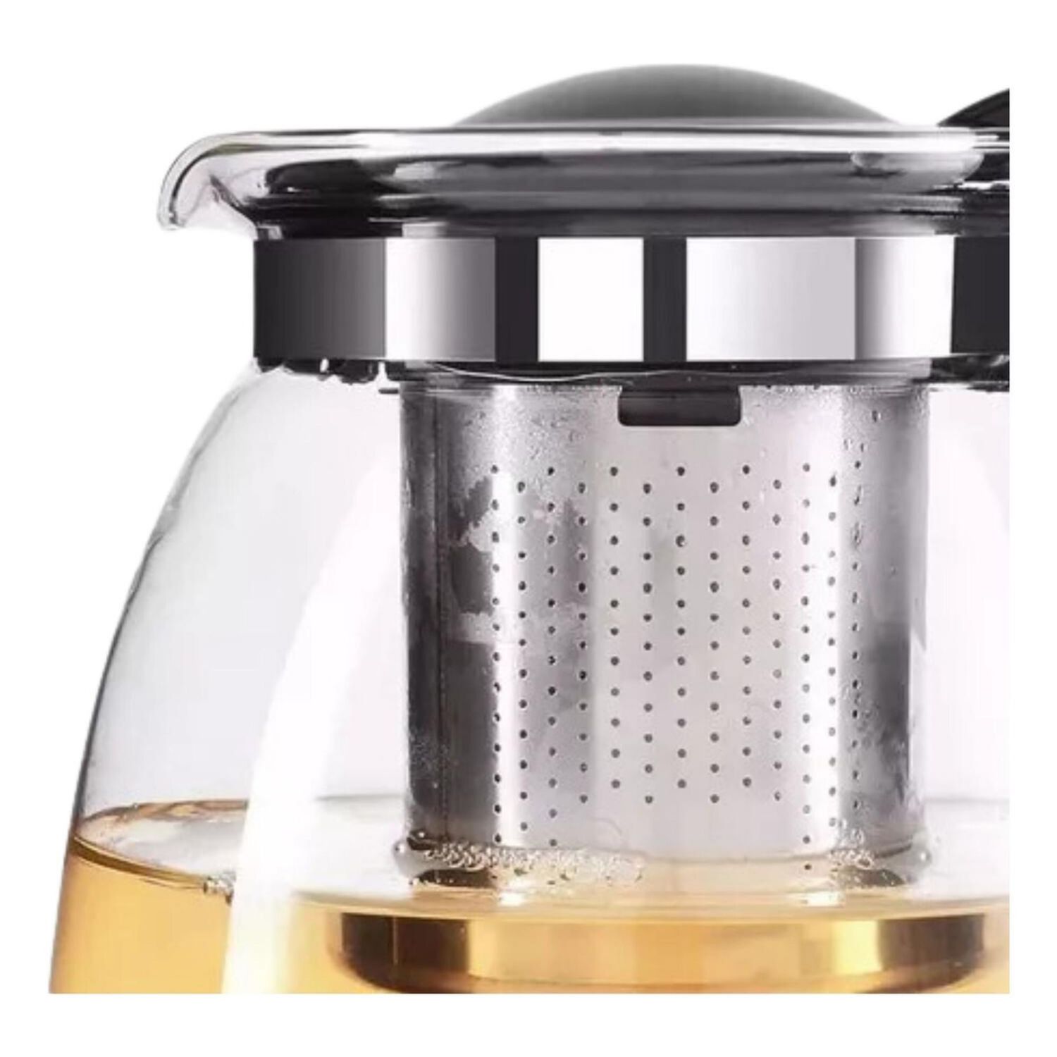 Hervidor Tetera Infusor Vidrio Cocina 900 Ml Negro image number 4.0