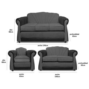 Juego De Living Elegant Marsella / 6 Cuerpos