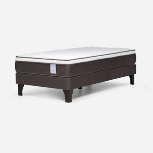 Cama Europea Rosen New Style 4 Plus / 1 Plaza / Base Normal