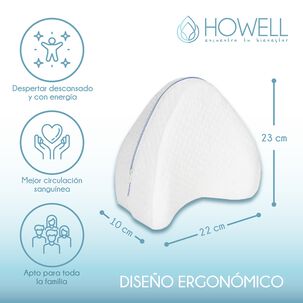 Pack X2 Almohada Memory Para Piernas Coj&iacute;n Ortop&eacute;dico Memory