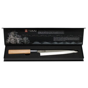 Cuchillo Tokai Slice Wayu 35cm De Acero Mango Madera