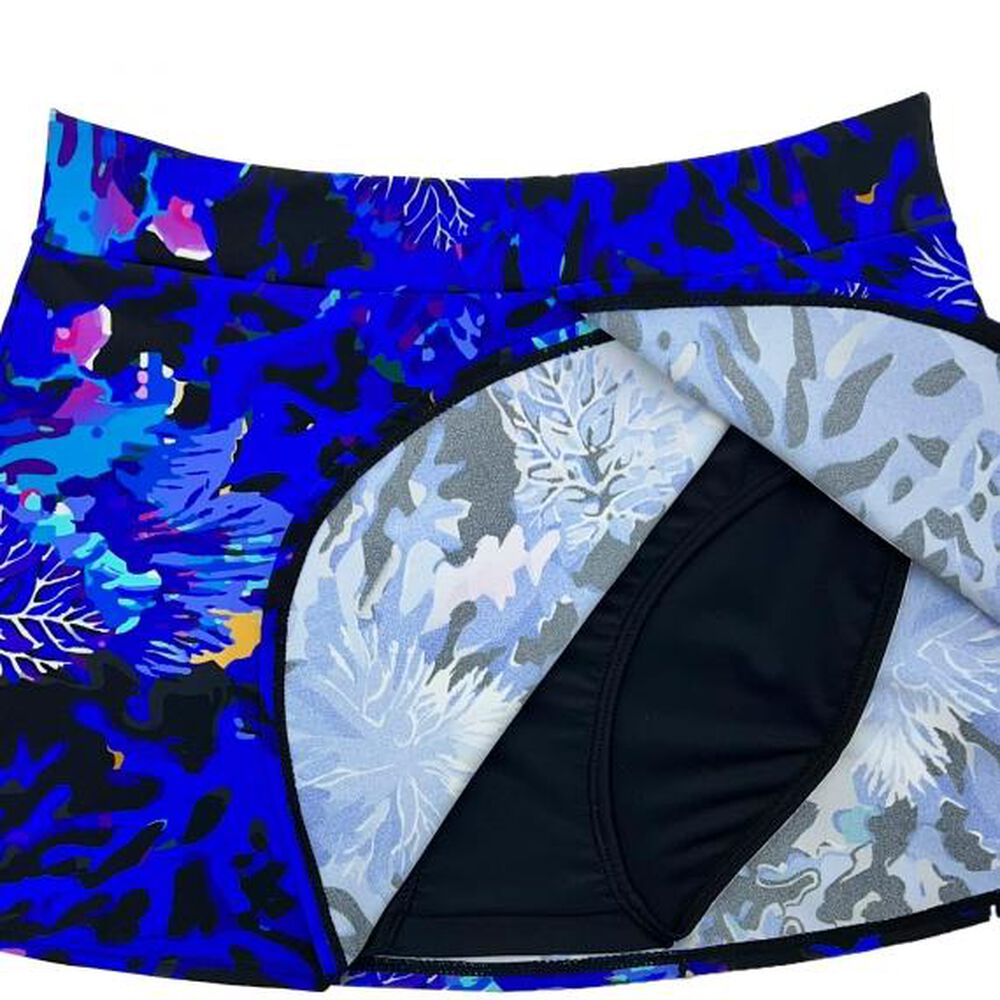 Bikini Calzón Falda Estampado Azul image number 2.0