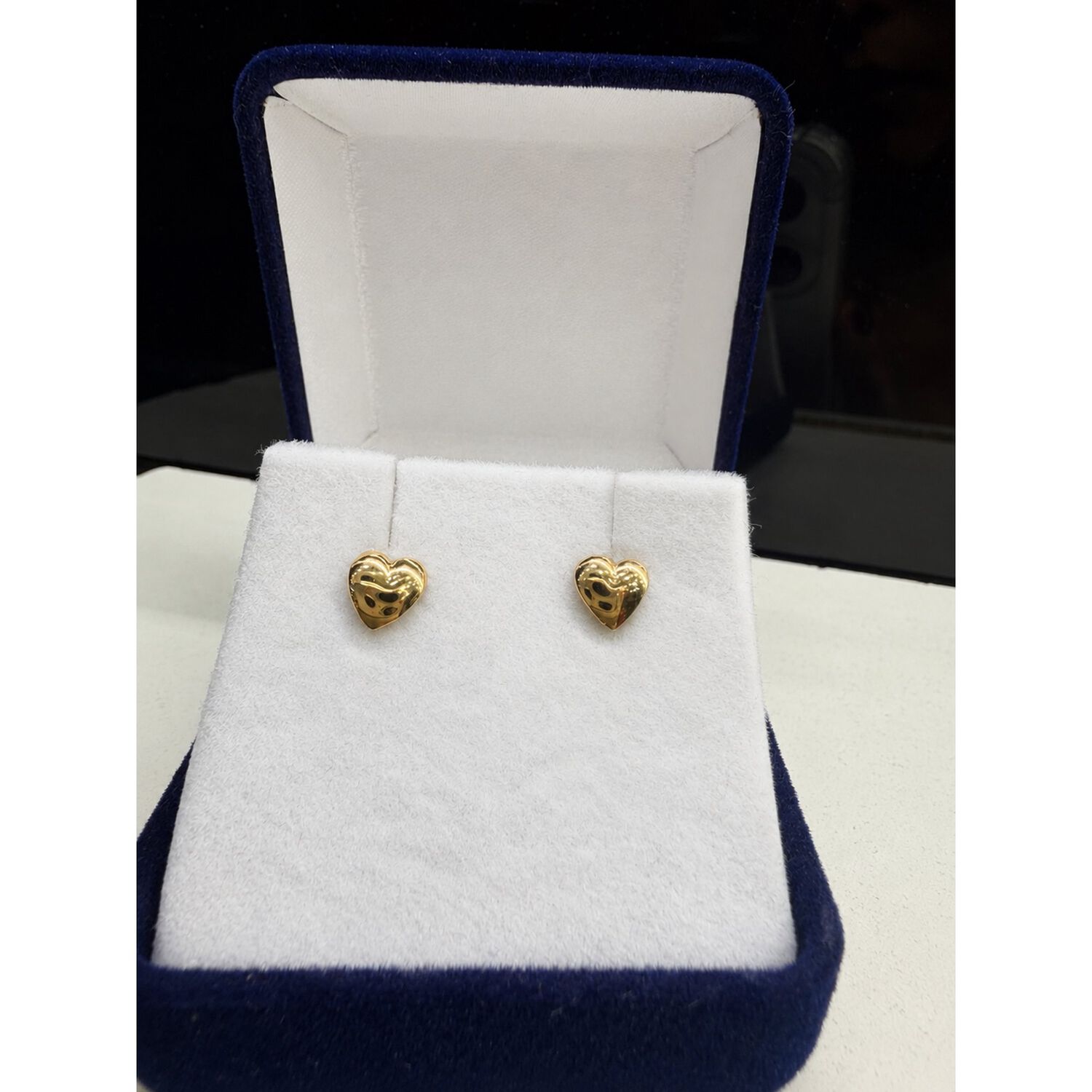 Aros Coraz&oacute;n Oro 18k 4 Mm N1 Atornillados 0.50gr Ni&ntilde;a Dorado image number 3.0