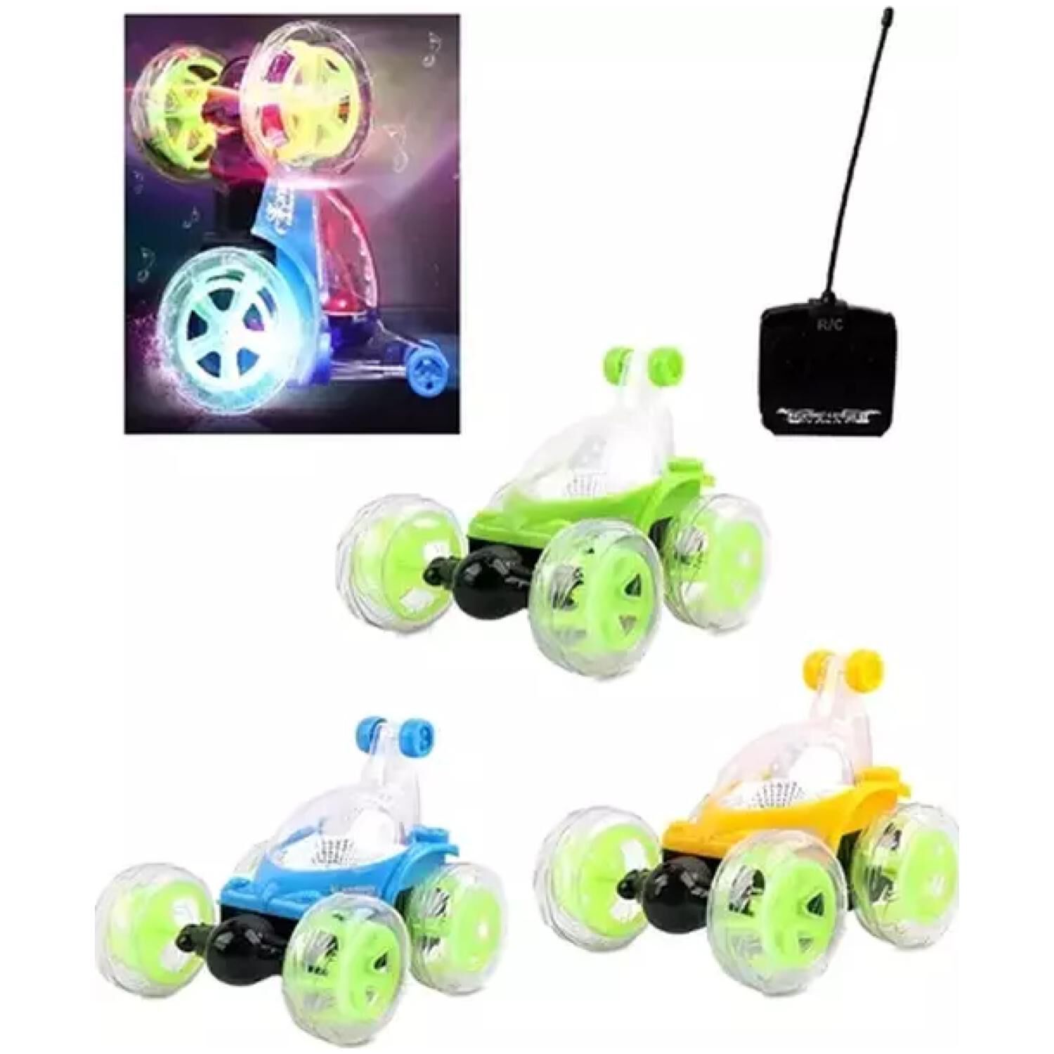 Juguete Auto Loco A Control Remoto Giros 360 Infantil image number 1.0