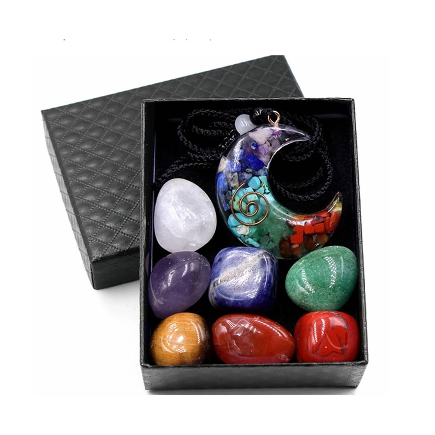 Conjunto De Piedras Y Collar 7 Chakras image number 0.0