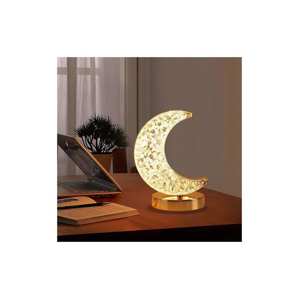 Lampara De Mesa Escritorio Led Recargable En Forma De Luna image number 2.0
