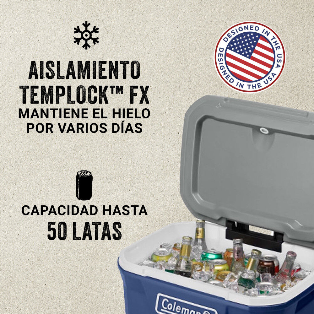 Cooler Coleman 316 Con Ruedas Azul 61 Lt / 65 Qt image number 1.0