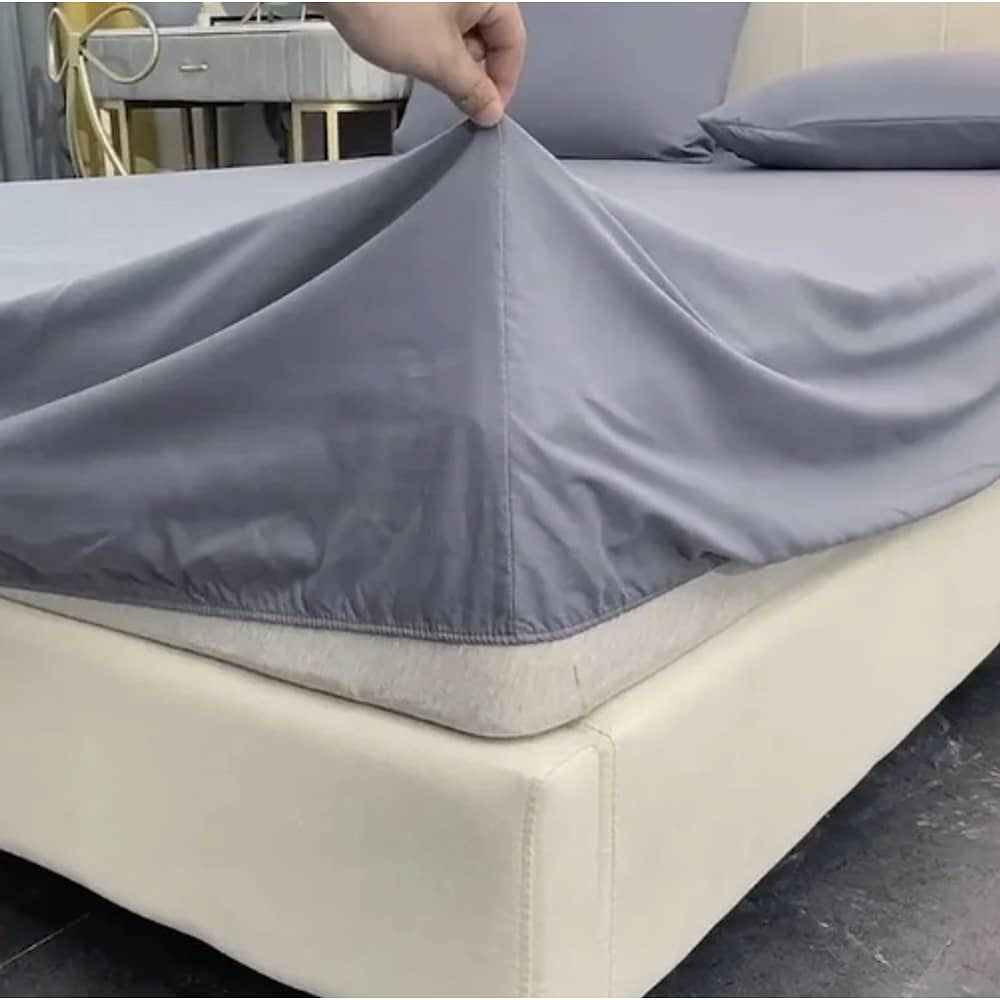 Juego De S&aacute;bana 2 Plazas 4 Piezas Gris image number 1.0