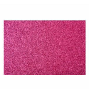 Goma Eva Glitter 40x60cm 2mm Fucsia Torre