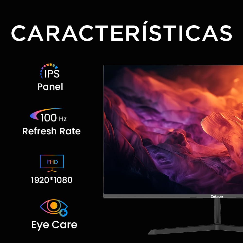 Monitor Oficina Caixun 24" Fhd Ips 100hz Hdr10 Negro C24x3f image number 1.0
