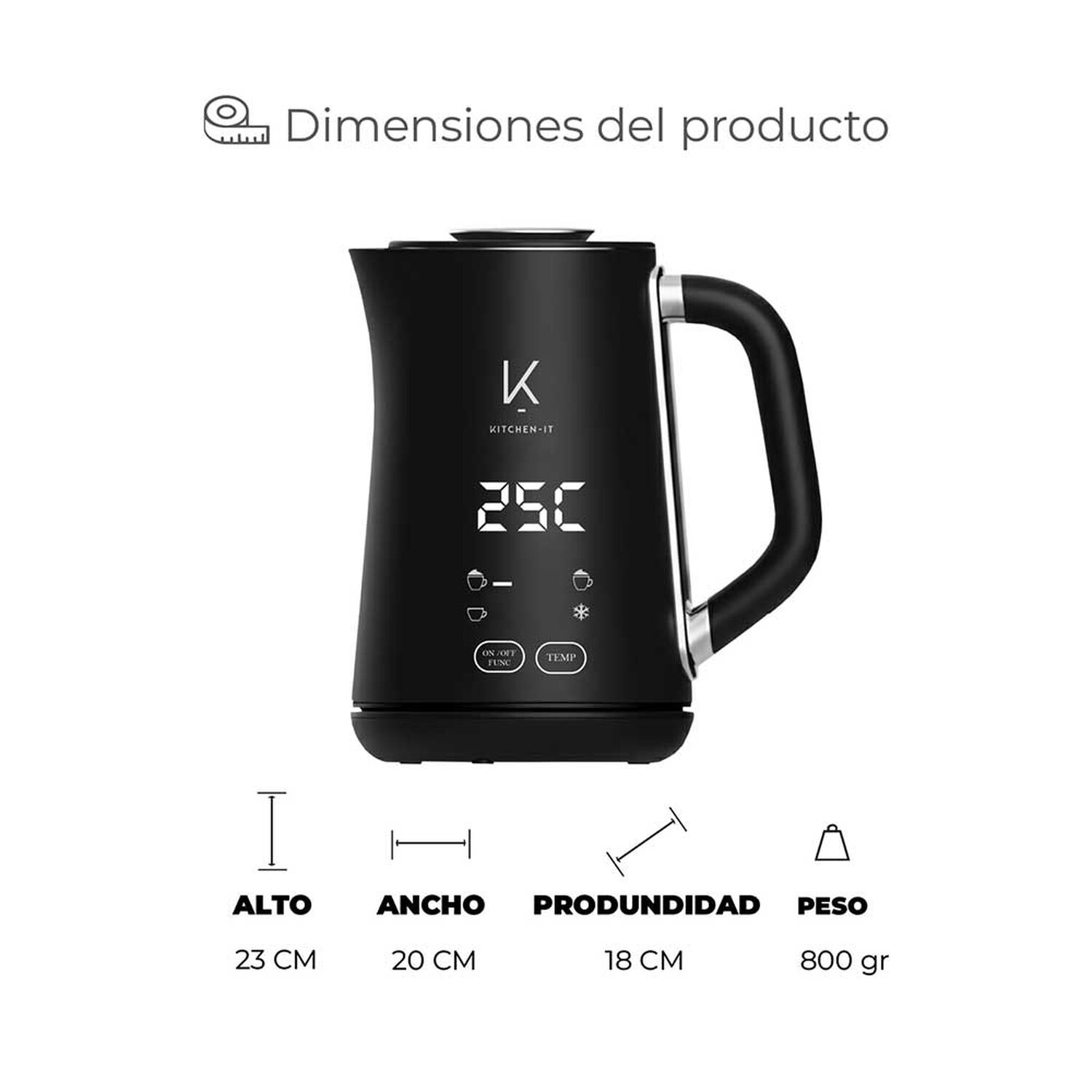 Espumador De Leche Aerotemp Pro image number 8.0