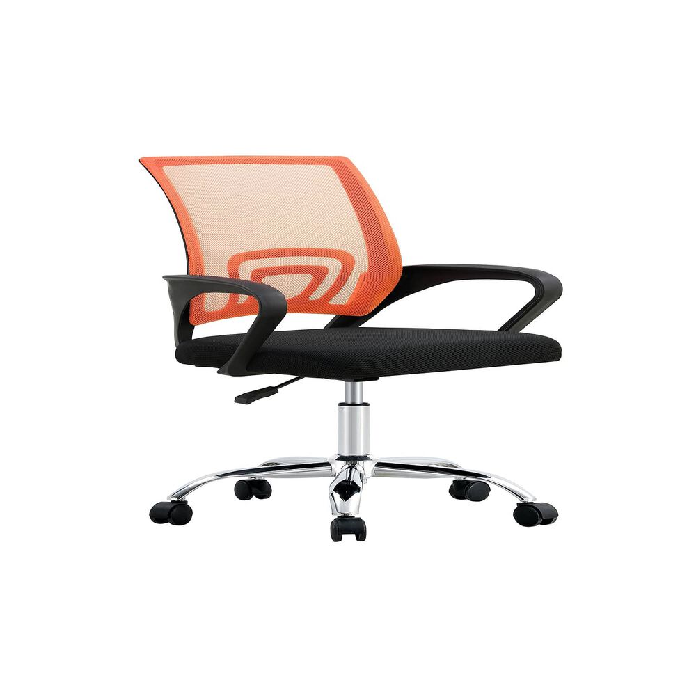 Silla De Oficina Ejecutiva Nueva York Ergonomica Respaldo Malla Naranja Bm-520mo Arthome image number 0.0