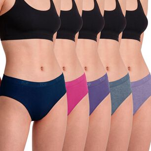 Pack 5 Pantaletas Algod&oacute;n Con El&aacute;stico Top