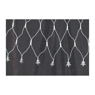 Malla Estrella Cascada De Luces Solares 100 Led Blanco 3m