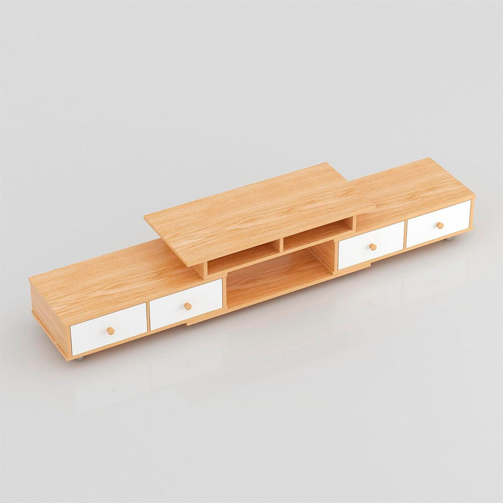 Rack Tv Extendible Cuatro Cajones image number 4.0