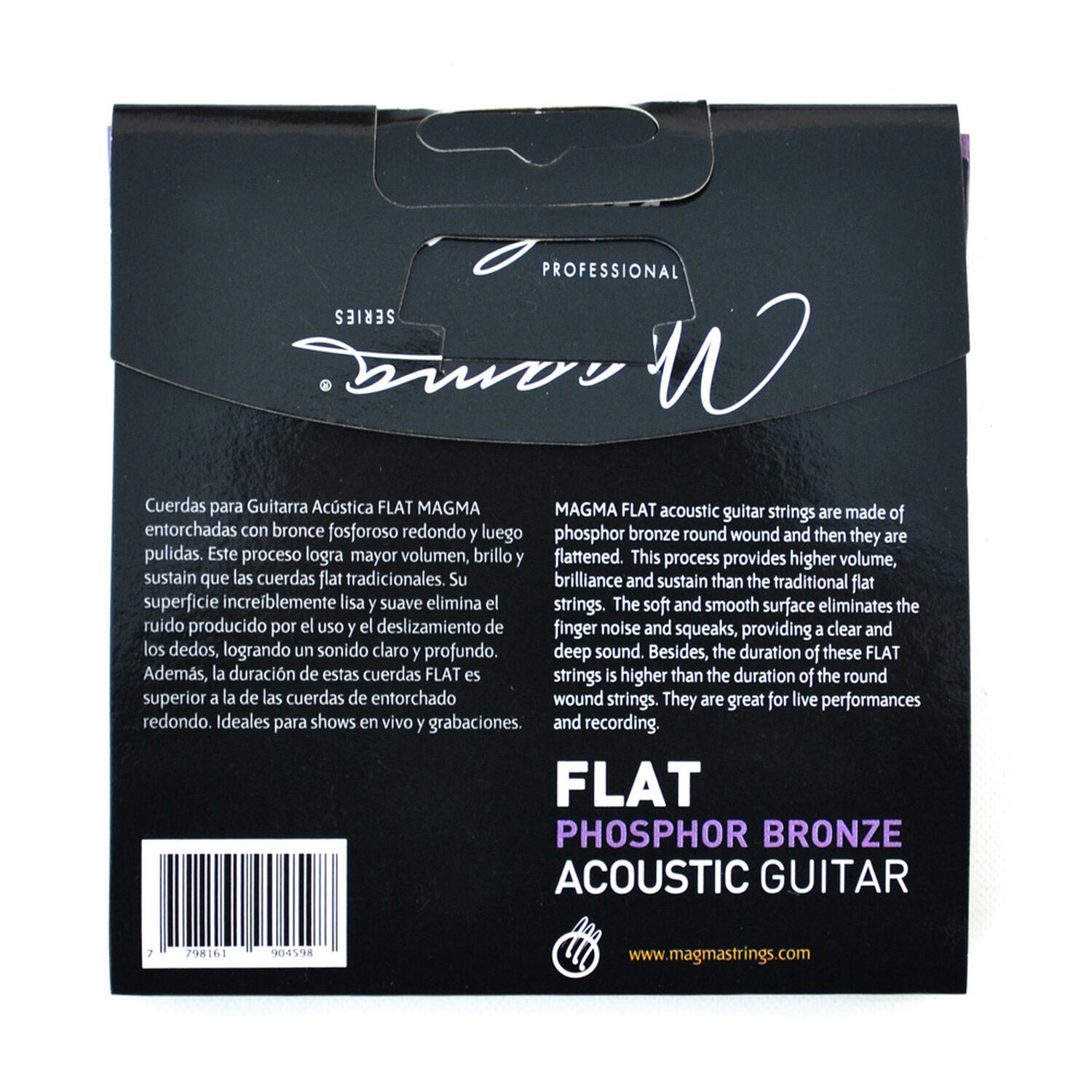 Set Cuerdas Guitarra Acustica Flat Ga140pbf Magma image number 1.0