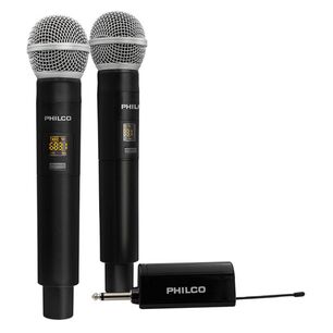 Kit 2 Microfonos Inalambricos Recargables Uhf 60m
