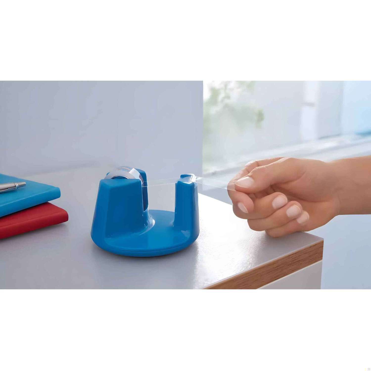 Dispensador De Cinta Adhesiva Para Escritorio Compacto Azul - Tesa image number 1.0