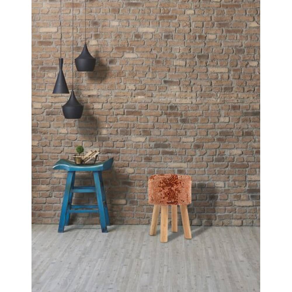 Taburete Jacquard Naranja image number 2.0