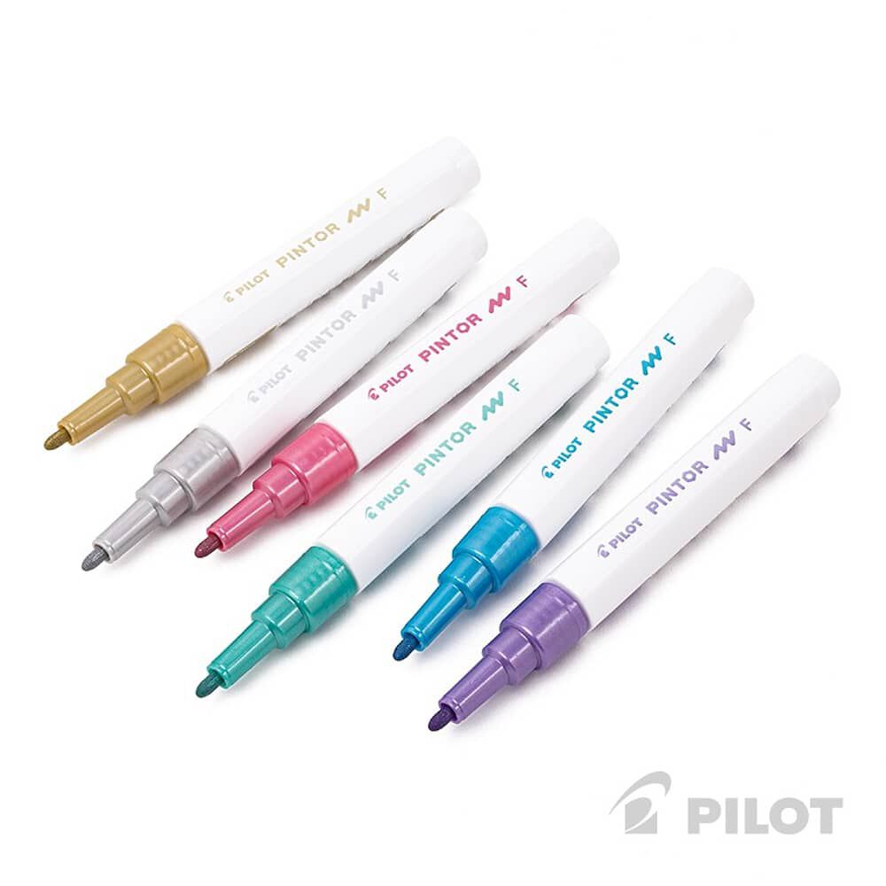 Set 6 Marcadores Pintor Punta Fina Met&aacute;licos image number 2.0