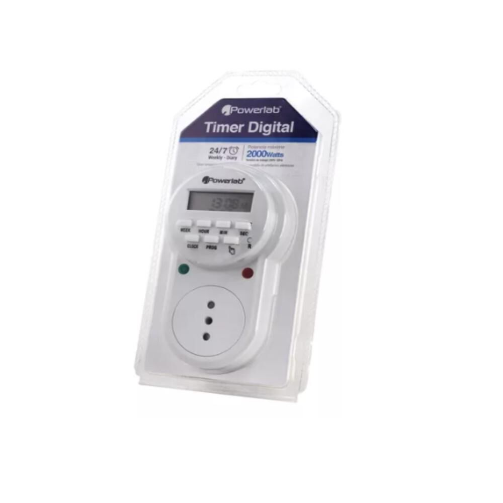 Timer Digital Temporizador Semanal 24/7 Powerlab - 9235 image number 4.0