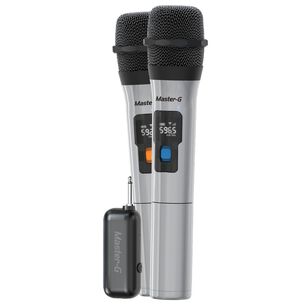Par De Micr&oacute;fonos Inal&aacute;mbricos Con Receptor Uhf Master-g