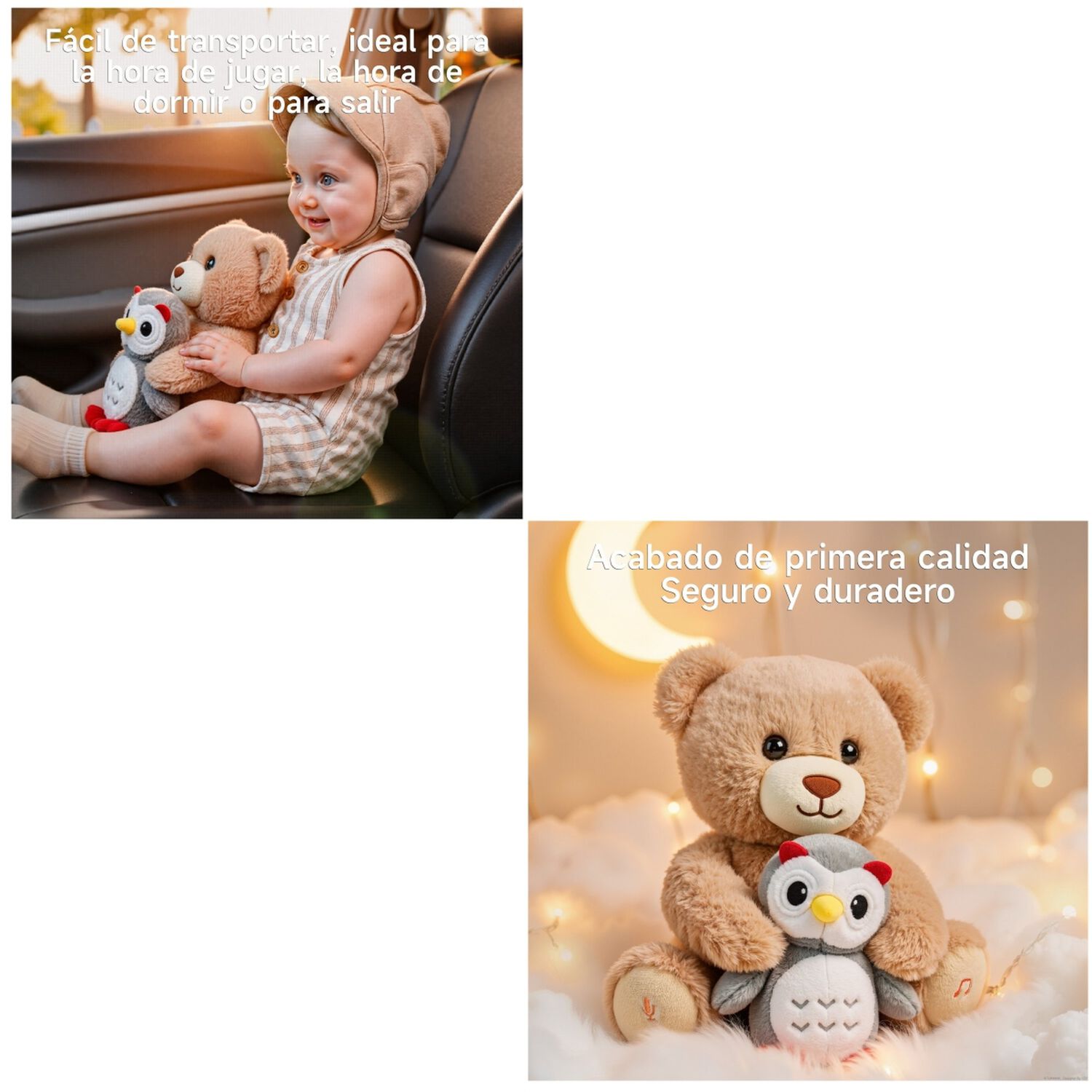 Peluche Interactivo Oso Musical Grabaci&oacute;n Jp008 Lubabycas image number 14.0