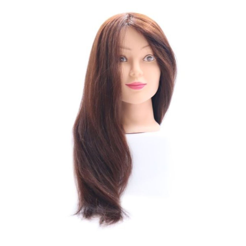 Cabeza T&eacute;cnica Peluquer&iacute;a Cabello 80%natural + 20%sint&eacute;tico + Soporte image number 2.0