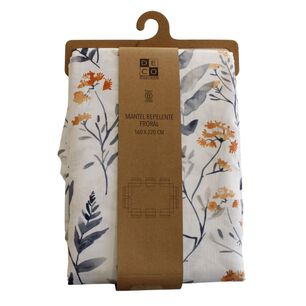 Mantel Antimanchas Floral 180x280 Cm