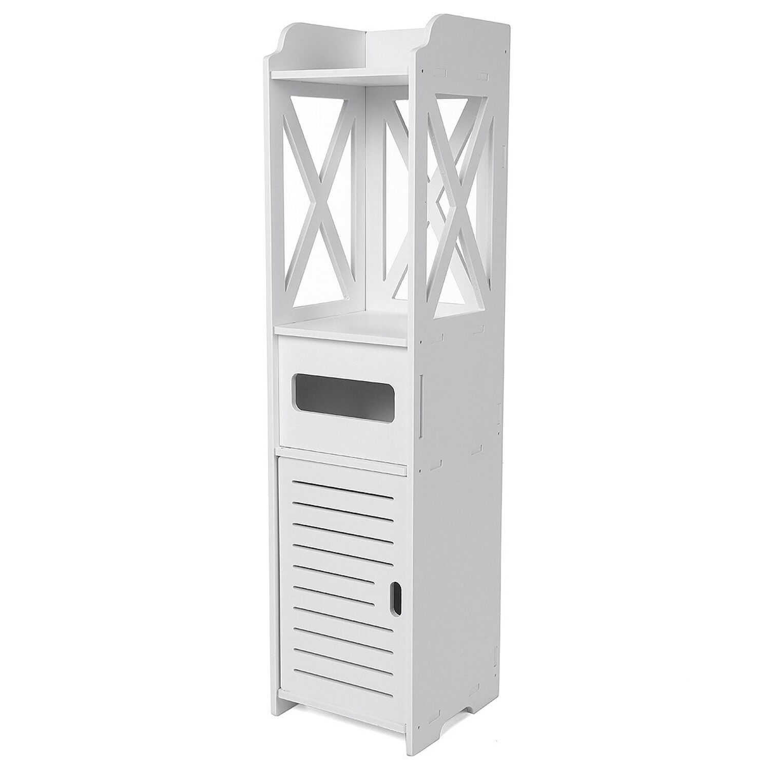 Estante Ba&ntilde;o Organizador Multiuso 80x20x18 Cm Blanco image number 0.0