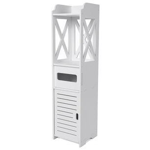 Estante Ba&ntilde;o Organizador Multiuso 80x20x18 Cm Blanco